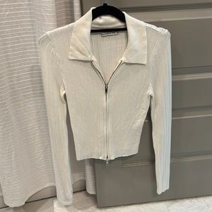 Abercrombie & Fitch Long Sleeve Zip Up Sweater